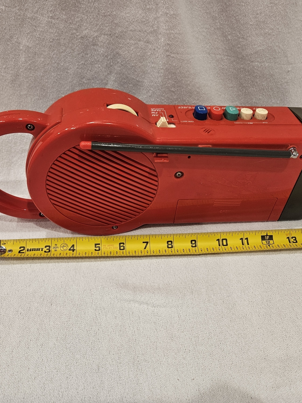 SONY MY FIRST SONY Cassette Player Red CFM 2000 AM/FM Parts Or Repair -No Sound - Picture 3 of 8